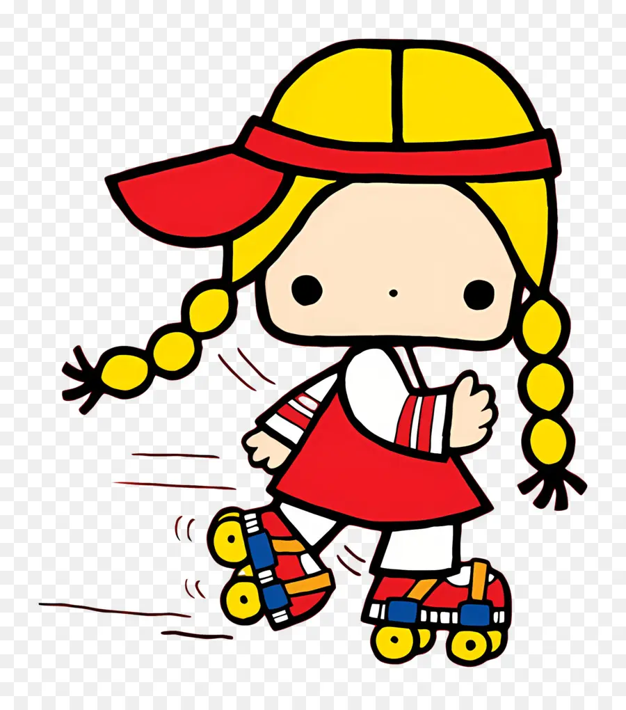 Patty Jimmy，Patineur De Dessin Animé PNG