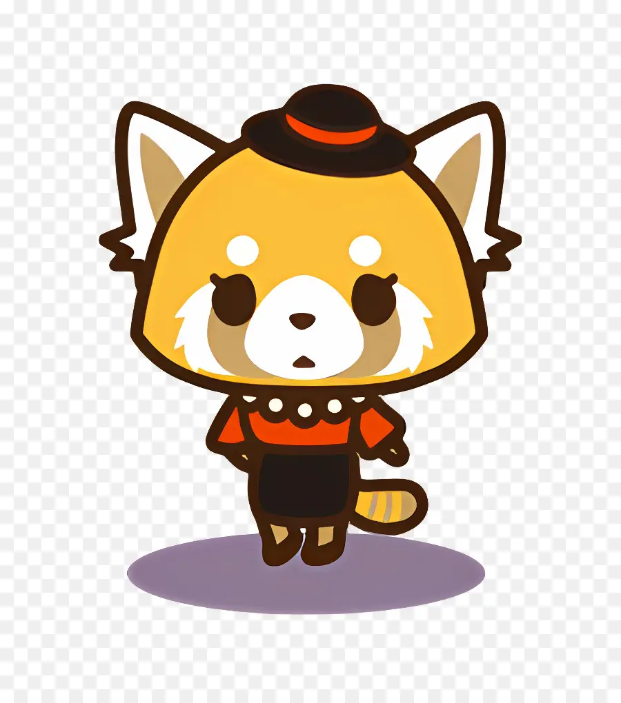 Retsuko，Panda Roux De Dessin Animé PNG