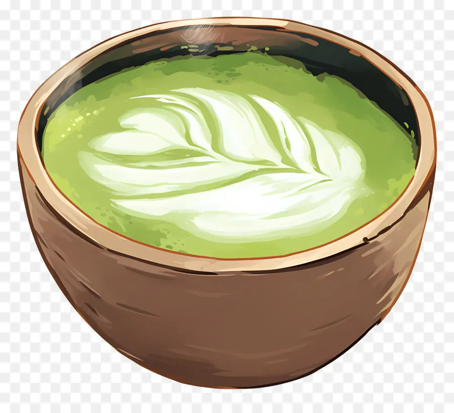 Thé Au Lait Matcha，Matcha Vert PNG