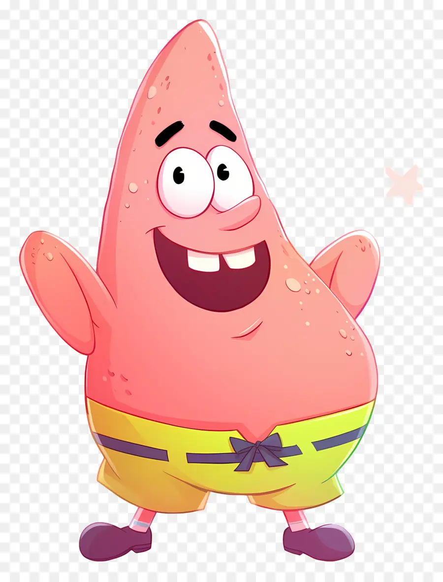 Patrick Étoile，Caractère étoile De Mer Rose PNG