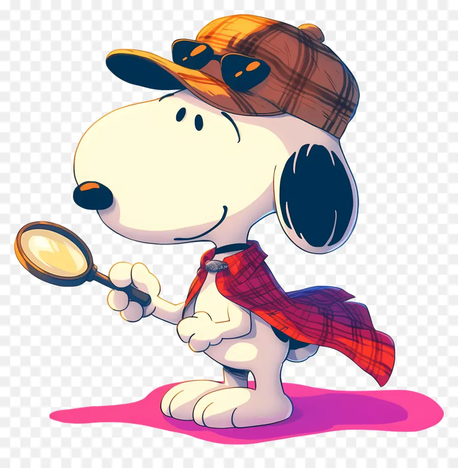 J'adore Snoopy，Chien Avec Loupe PNG