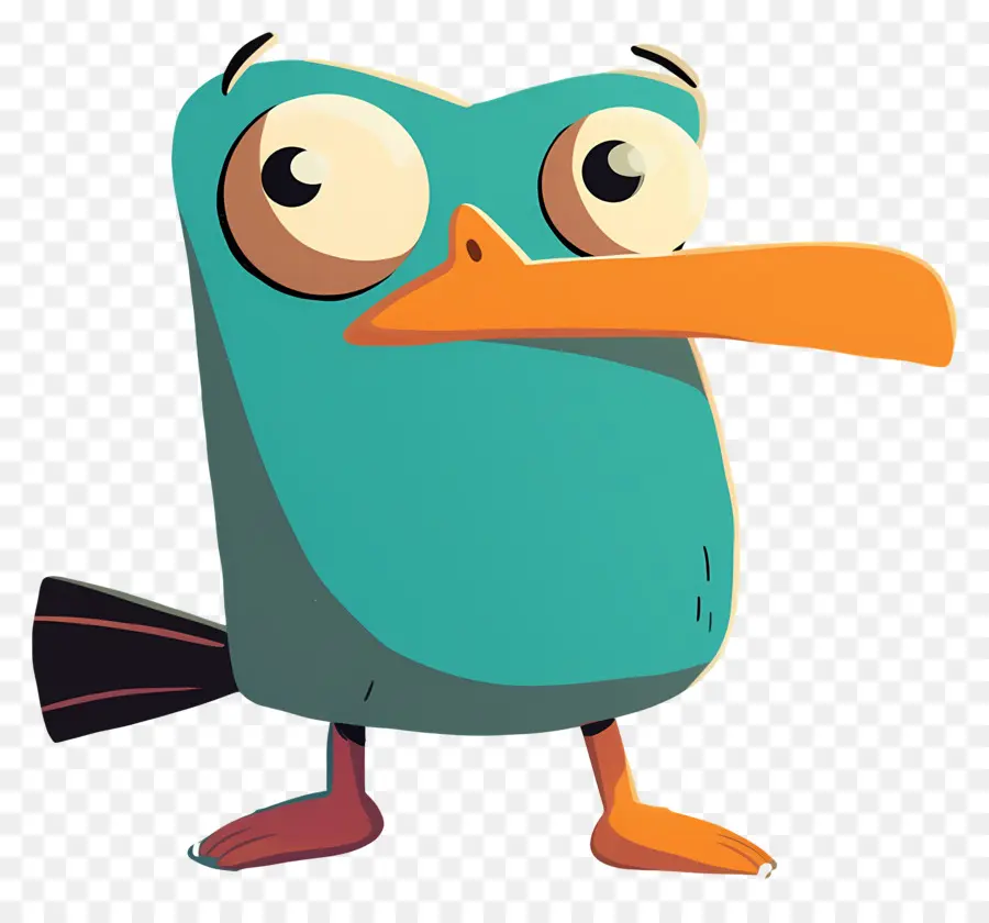 Perry L'ornithorynque，Oiseau De Dessin Animé PNG