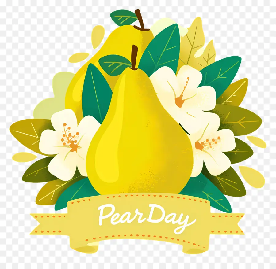 Journée Mondiale De La Poire，Poire Jaune PNG