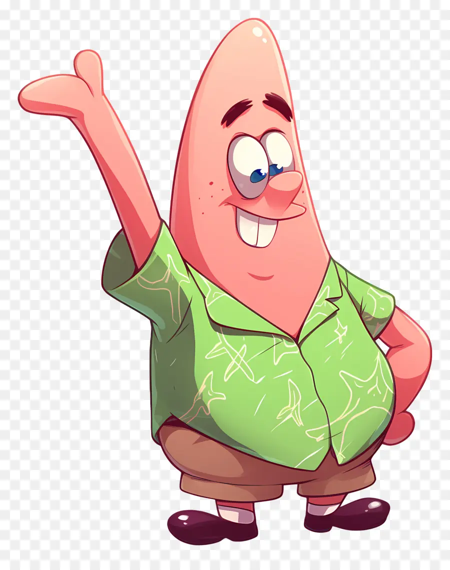 Patrick Étoile，Caractère étoile De Mer Rose PNG