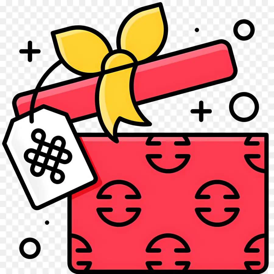 Cadeaux Du Nouvel An，Coffret Cadeau Décoratif PNG