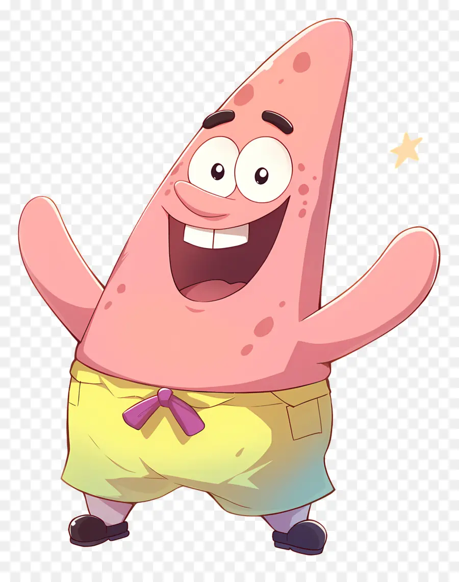 Patrick Étoile，Caractère étoile De Mer Rose PNG