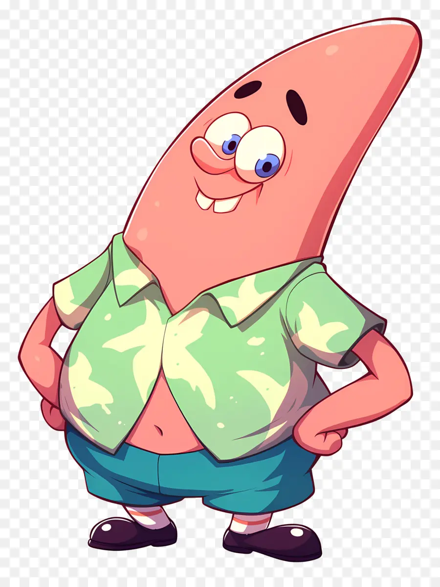 Patrick Étoile，Caractère étoile De Mer Rose PNG