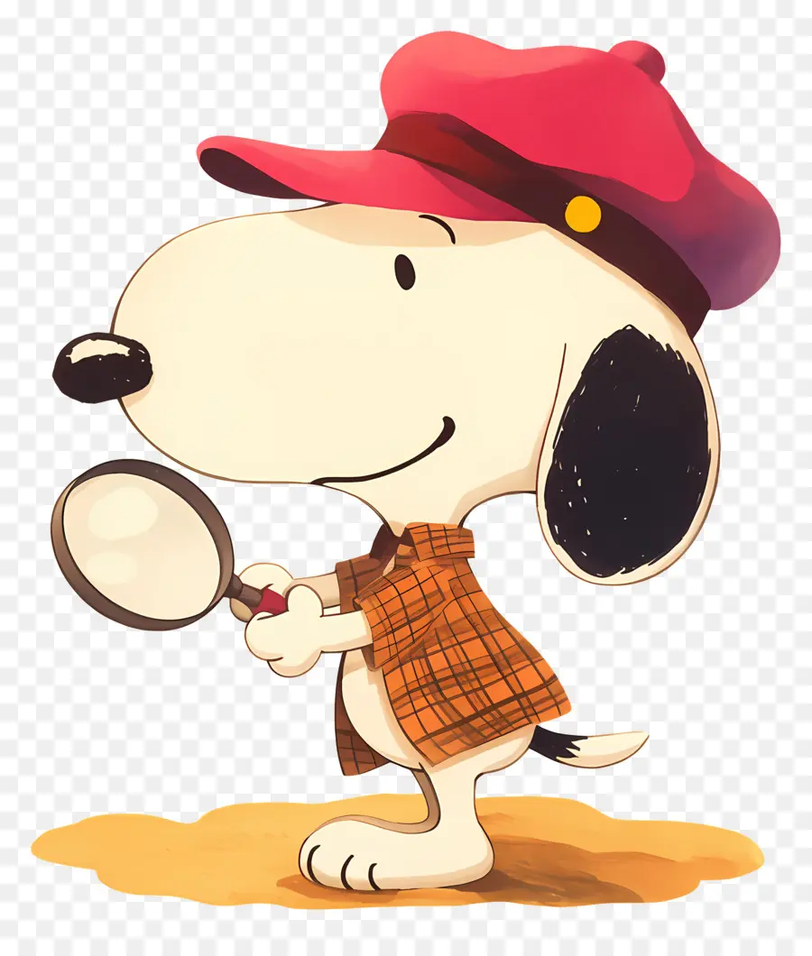 J'adore Snoopy，Chien Avec Loupe PNG