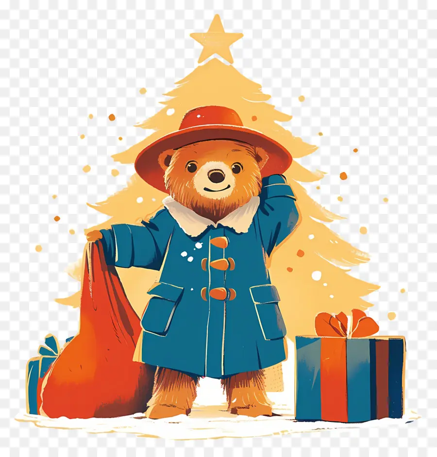 Paddington，Ours En Manteau PNG