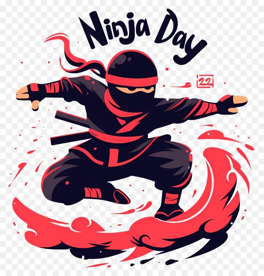 Journée Ninja，Action Ninja Dynamique PNG