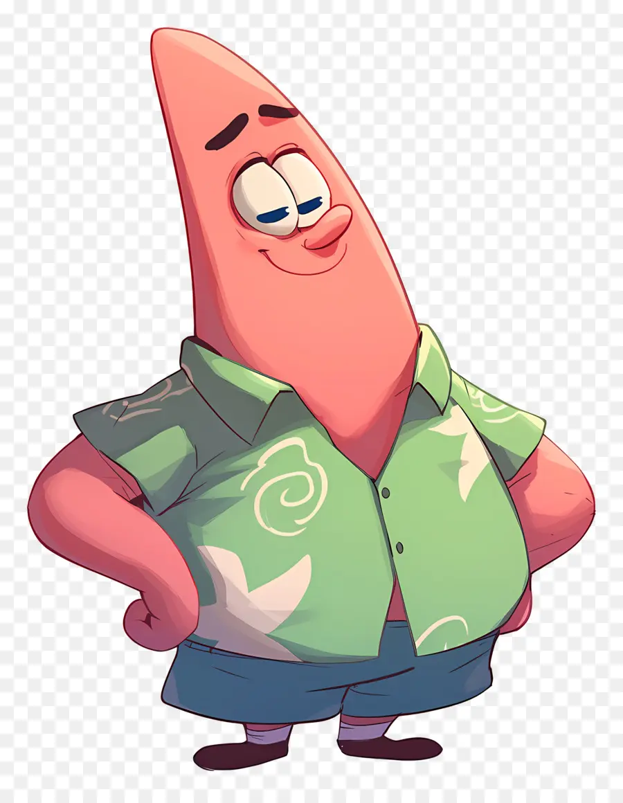 Patrick Étoile，Caractère étoile De Mer Rose PNG