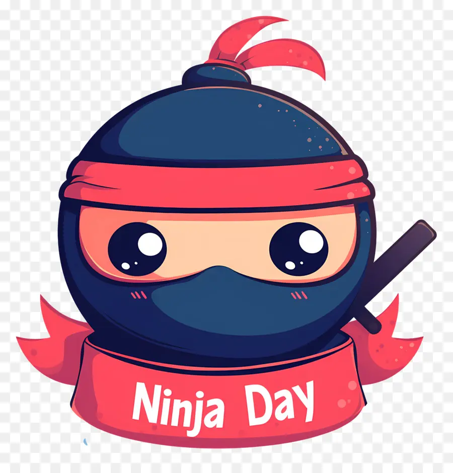 Journée Ninja，Visage De Ninja Chibi PNG