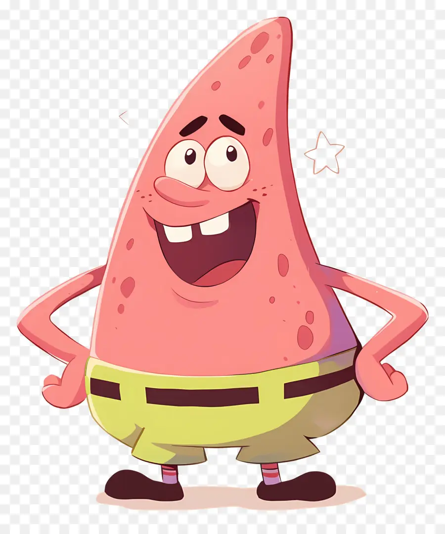 Patrick Étoile，Caractère étoile De Mer Rose PNG