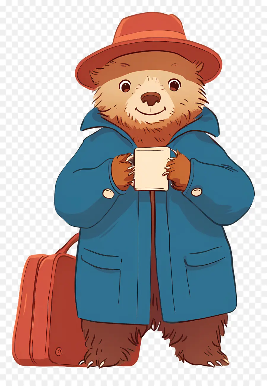 Paddington，Ours Avec Tasse PNG