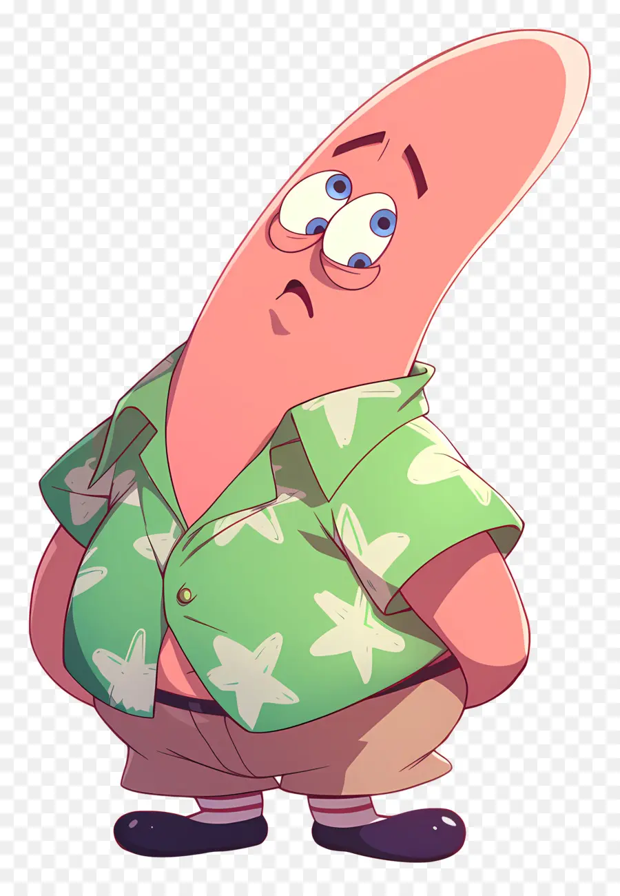 Patrick Étoile，Caractère étoile De Mer Rose PNG