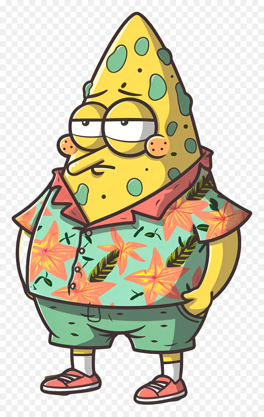 Patrick Étoile，Caractère De Fromage Jaune PNG