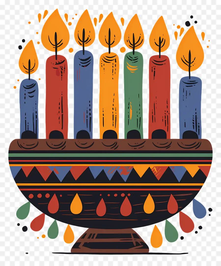 Bougies Kwanzaa，Bougies PNG