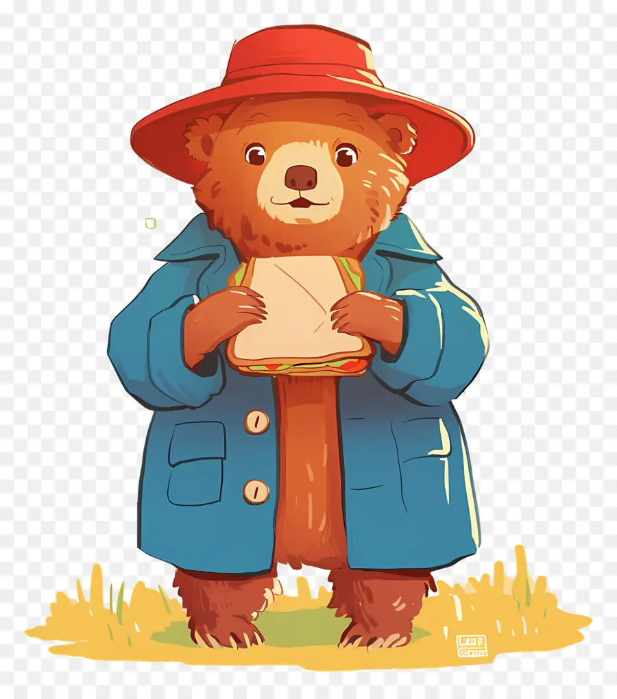 Paddington，Ours Avec Sandwich PNG