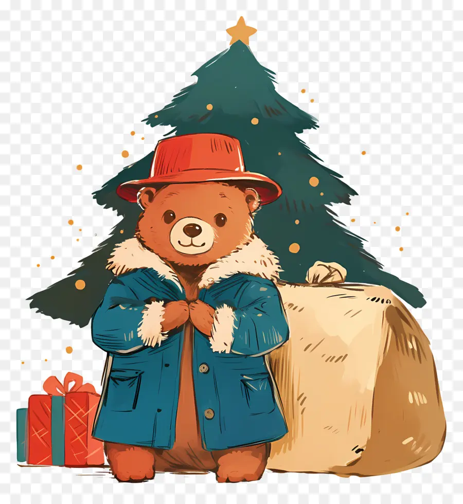 Paddington，Ours En Manteau PNG