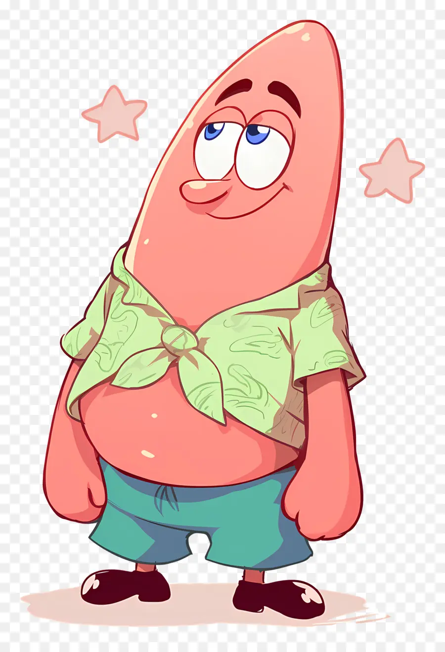 Patrick Étoile，Caractère étoile De Mer Rose PNG