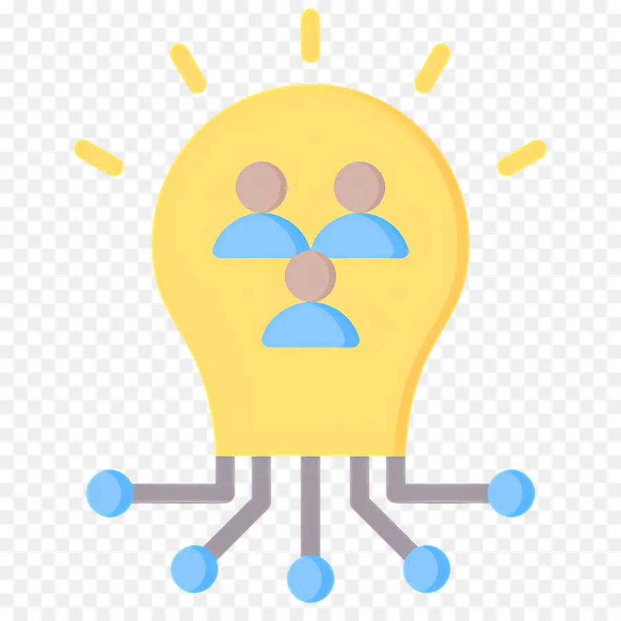 Brainstorming En équipe，Ampoule PNG