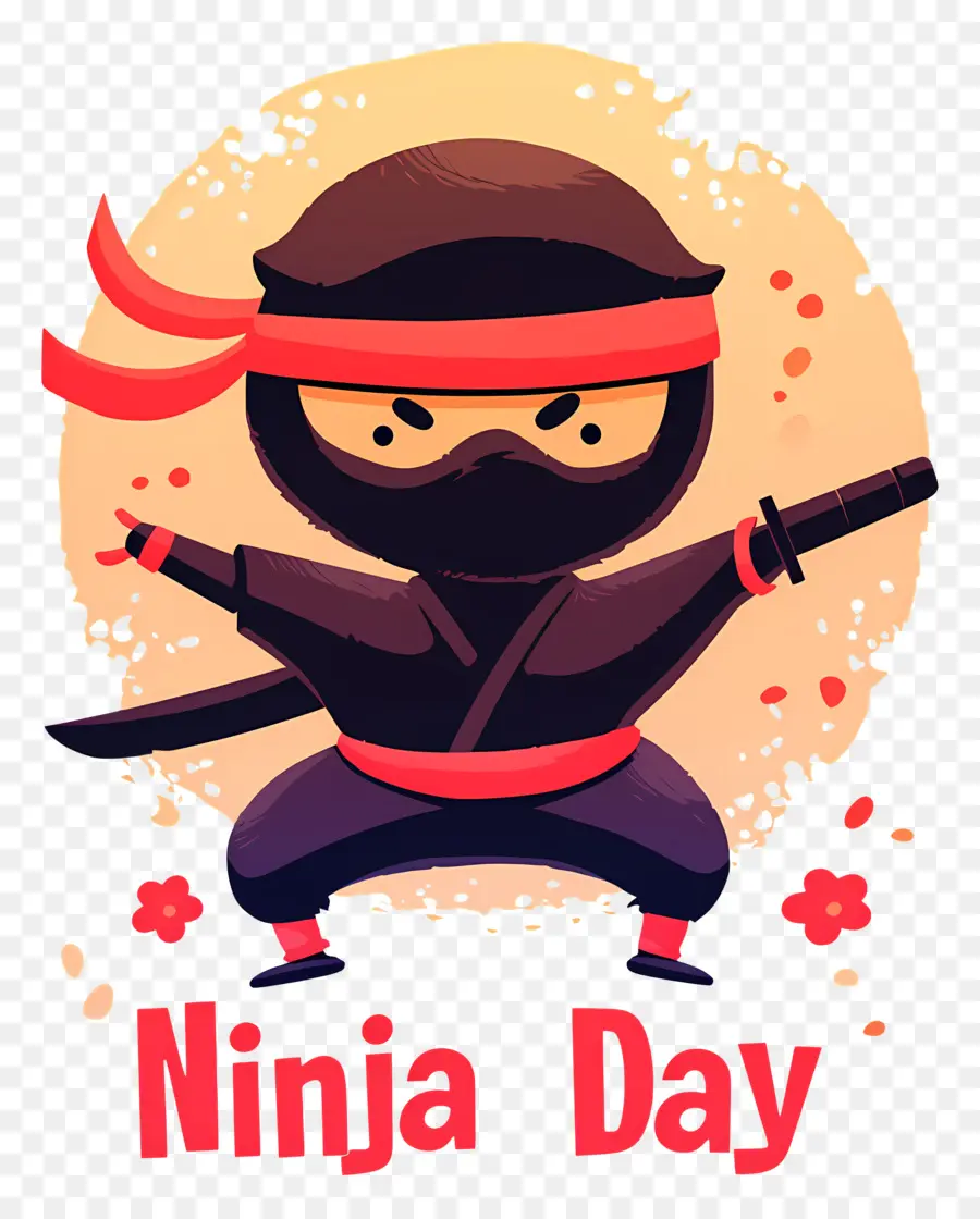 Journée Ninja，Ninja Sautant PNG