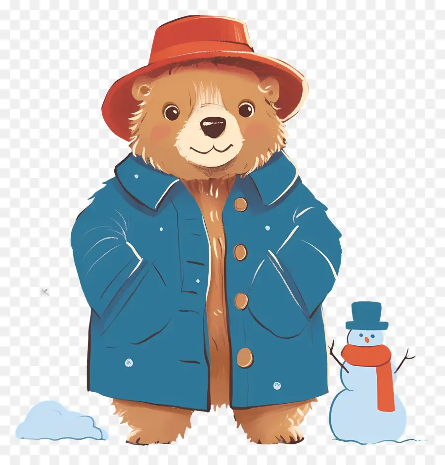 Paddington，Ours En Manteau PNG