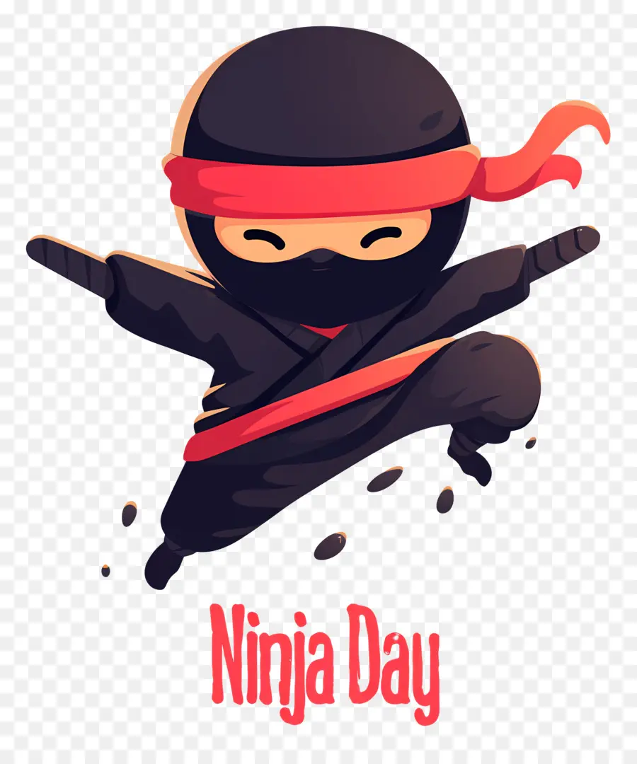 Journée Ninja，Ninja Sautant PNG