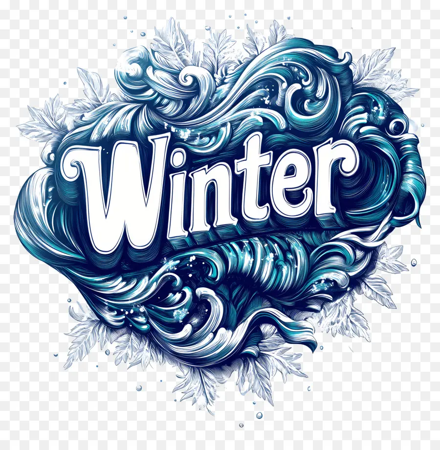 Texte Hiver，Tourbillons D'hiver PNG