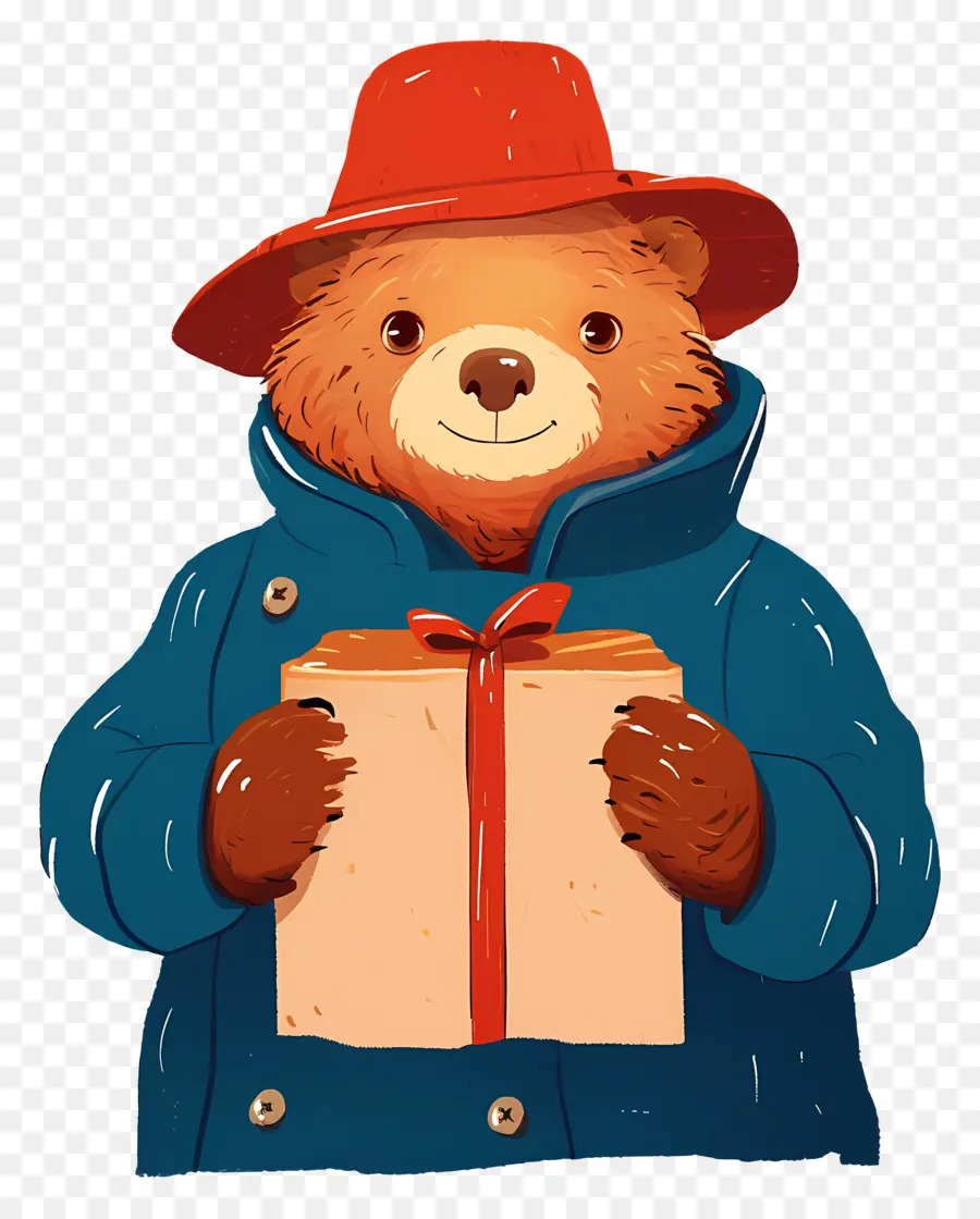 Paddington，Ours En Manteau PNG