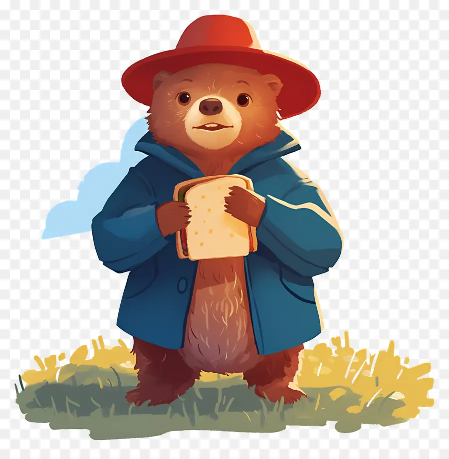 Paddington，Ours Avec Sandwich PNG