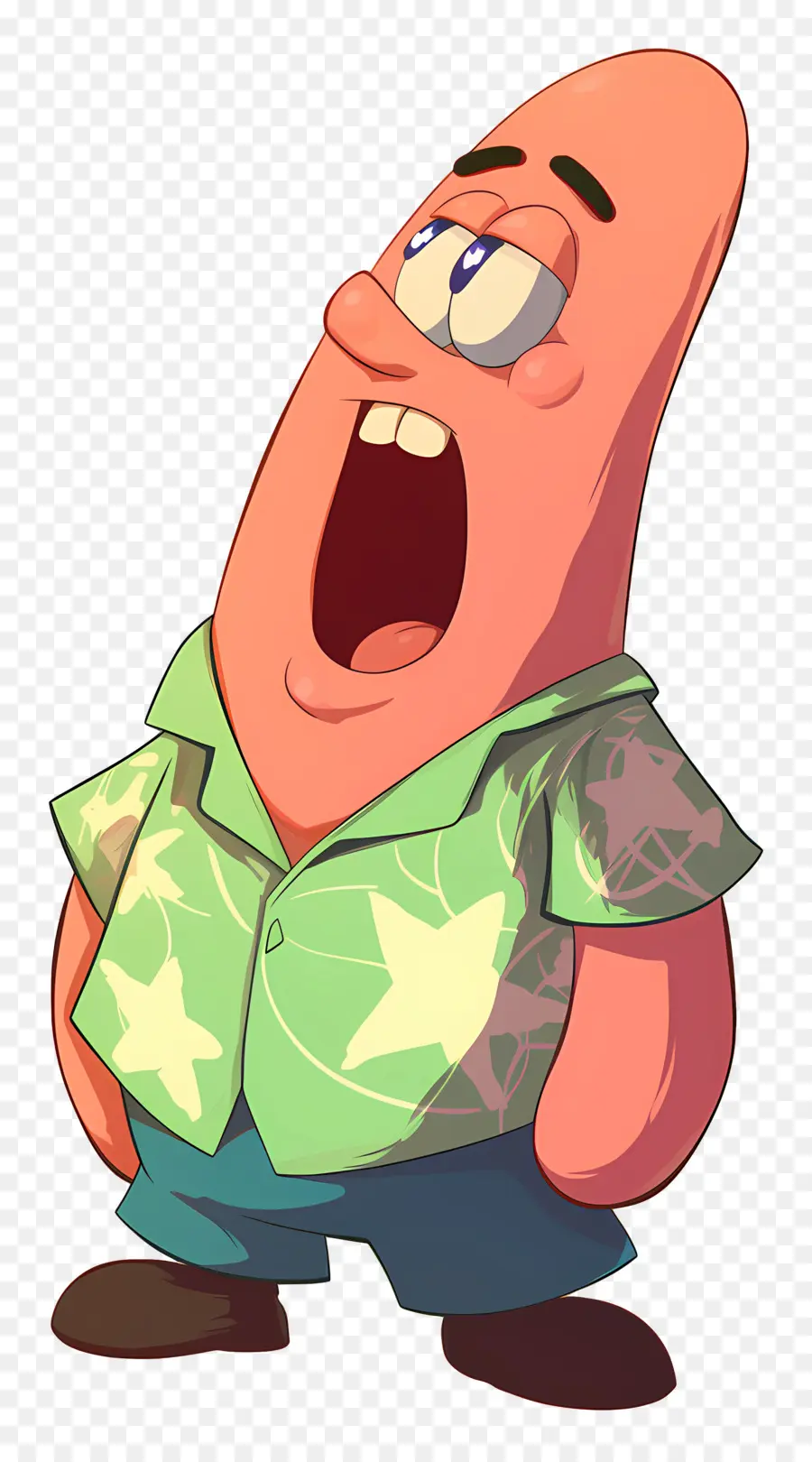 Patrick Étoile，Caractère étoile De Mer Rose PNG