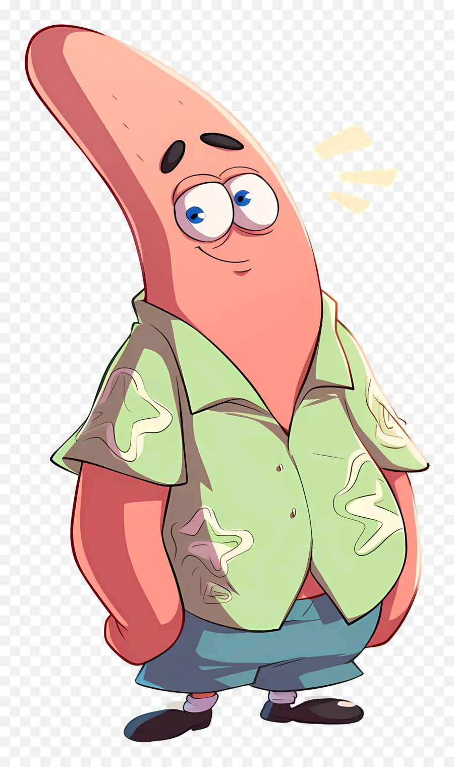 Patrick Étoile，Caractère étoile De Mer Rose PNG