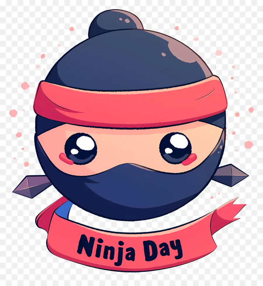 Journée Ninja，Visage De Ninja Chibi PNG