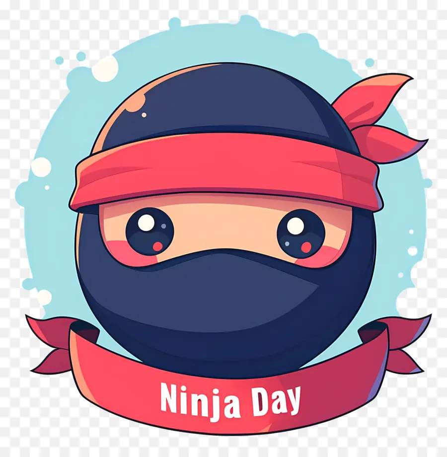 Journée Ninja，Visage Ninja Avec Bandeau PNG