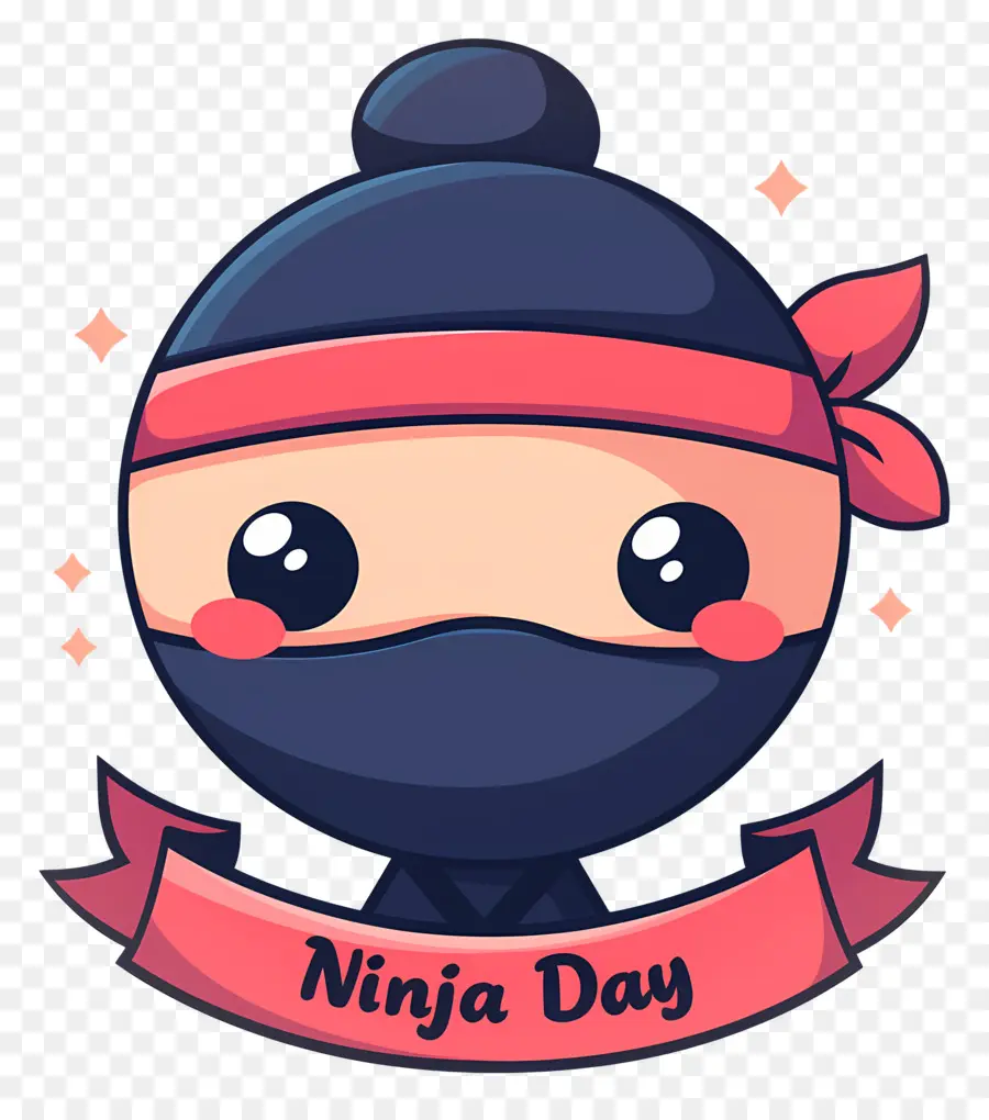 Journée Ninja，Visage Ninja Avec Bandeau PNG