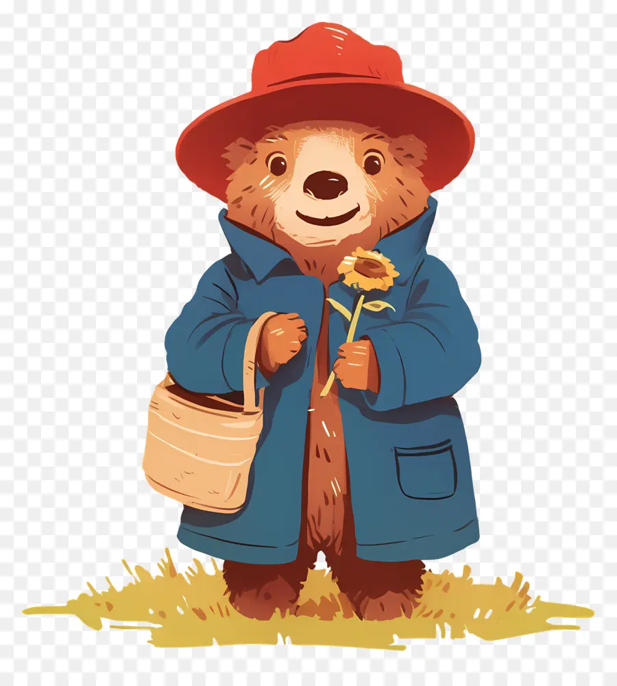 Paddington，Ours Avec Tournesol PNG