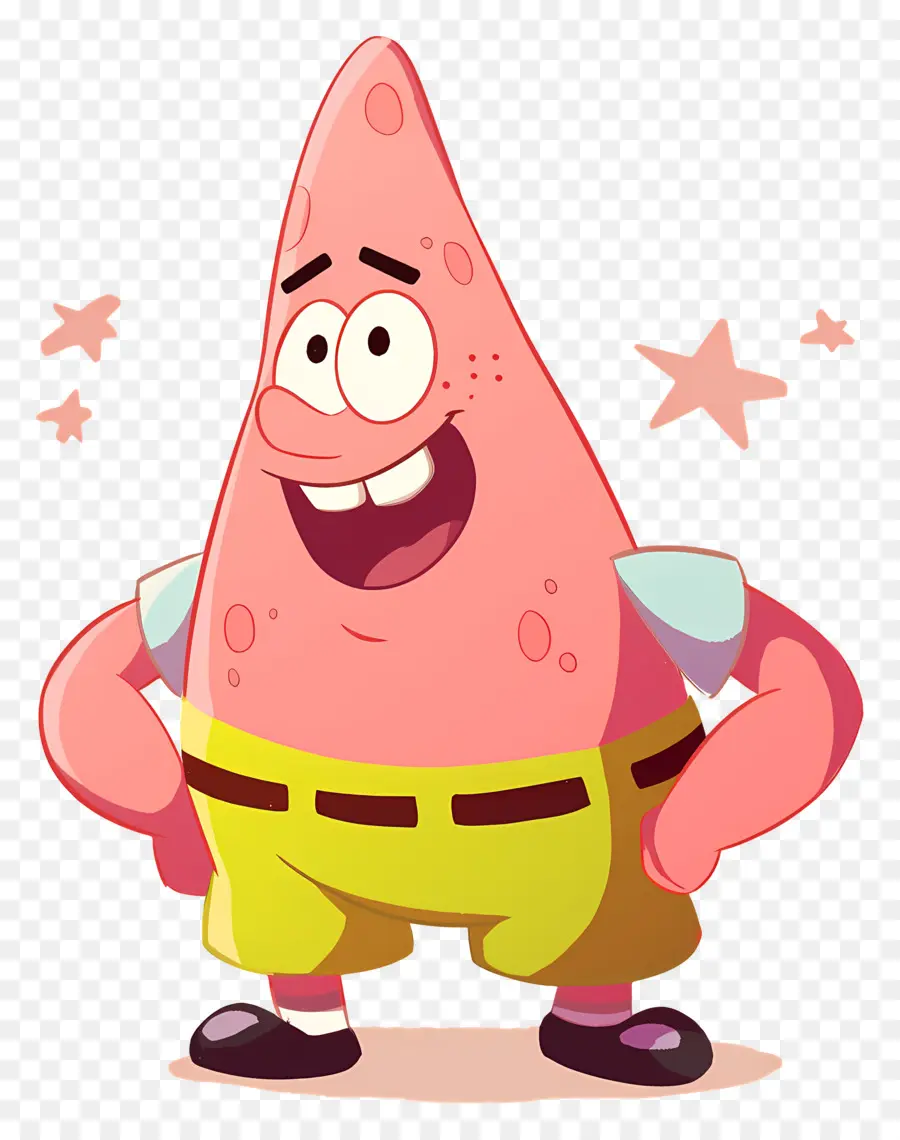 Patrick Étoile，Caractère étoile De Mer Rose PNG