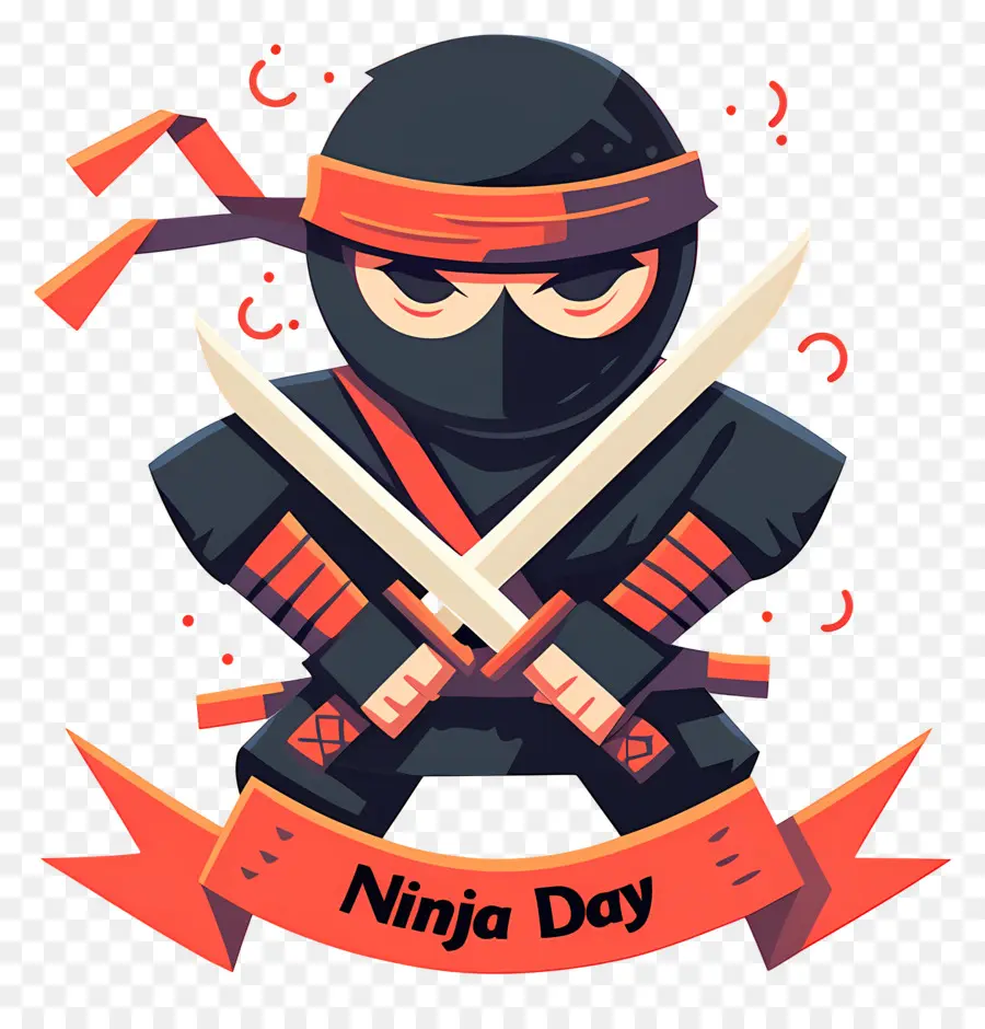 Journée Ninja，Ninja Avec épée PNG