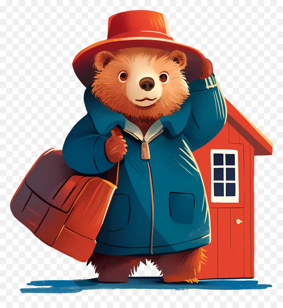 Paddington，Ours En Manteau PNG