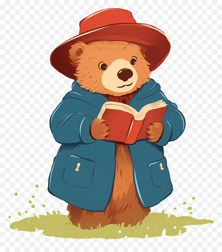 Paddington，Ours Avec Livre PNG