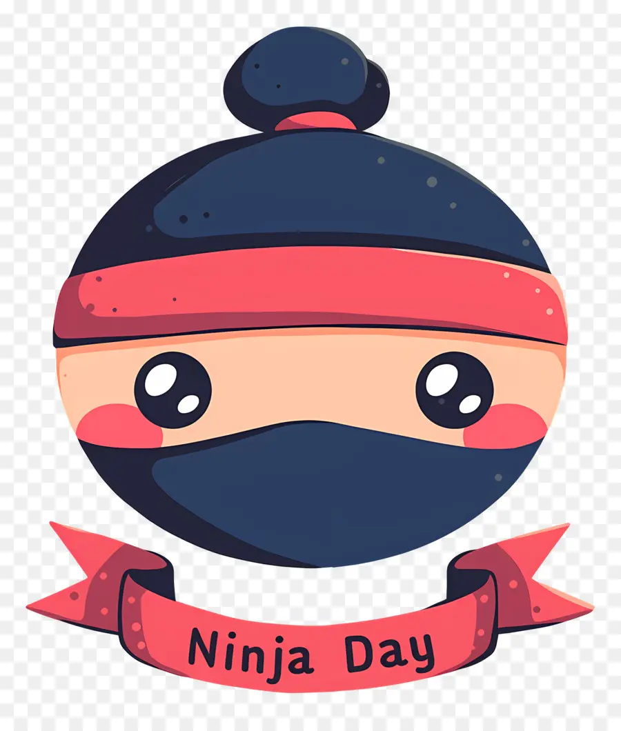 Journée Ninja，Visage De Ninja Chibi PNG