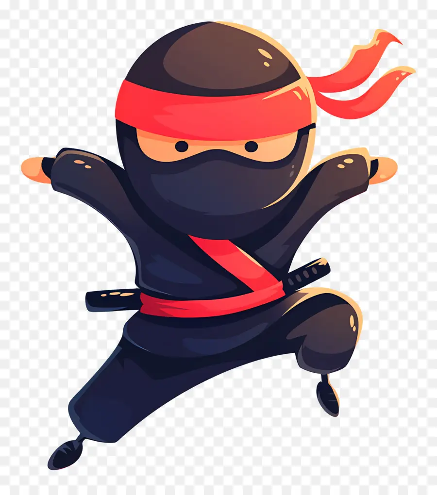 Journée Ninja，Ninja Sautant PNG