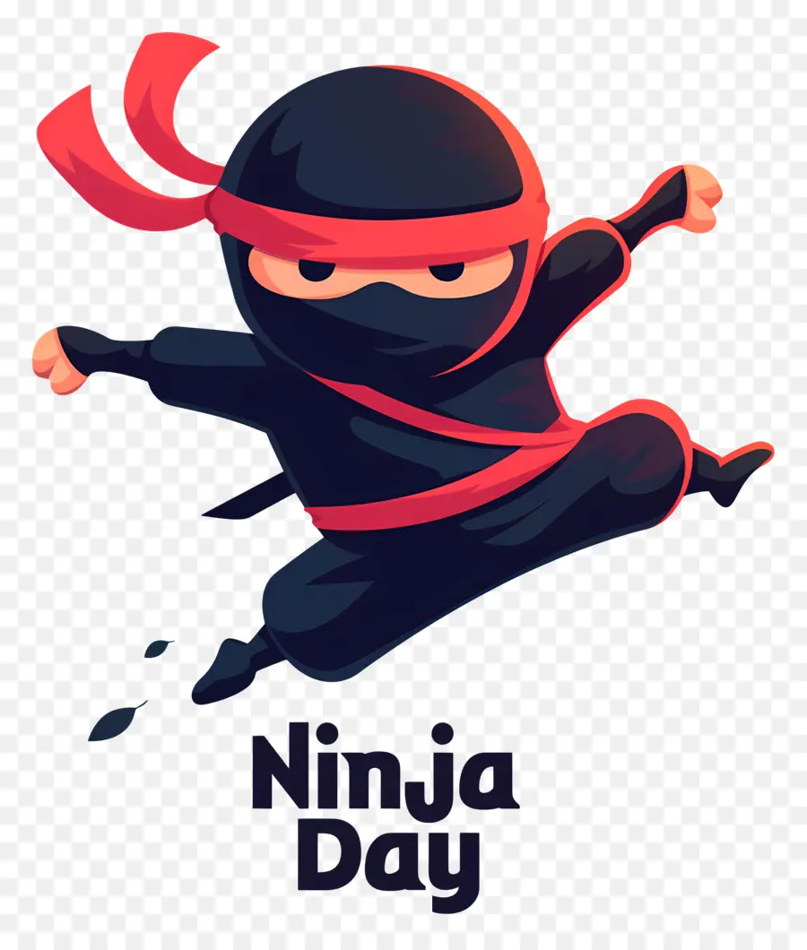 Journée Ninja，Ninja Sautant PNG