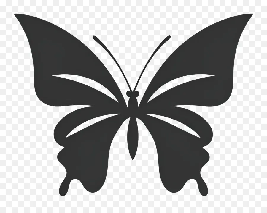 Logo Papillon，Silhouette De Papillon PNG