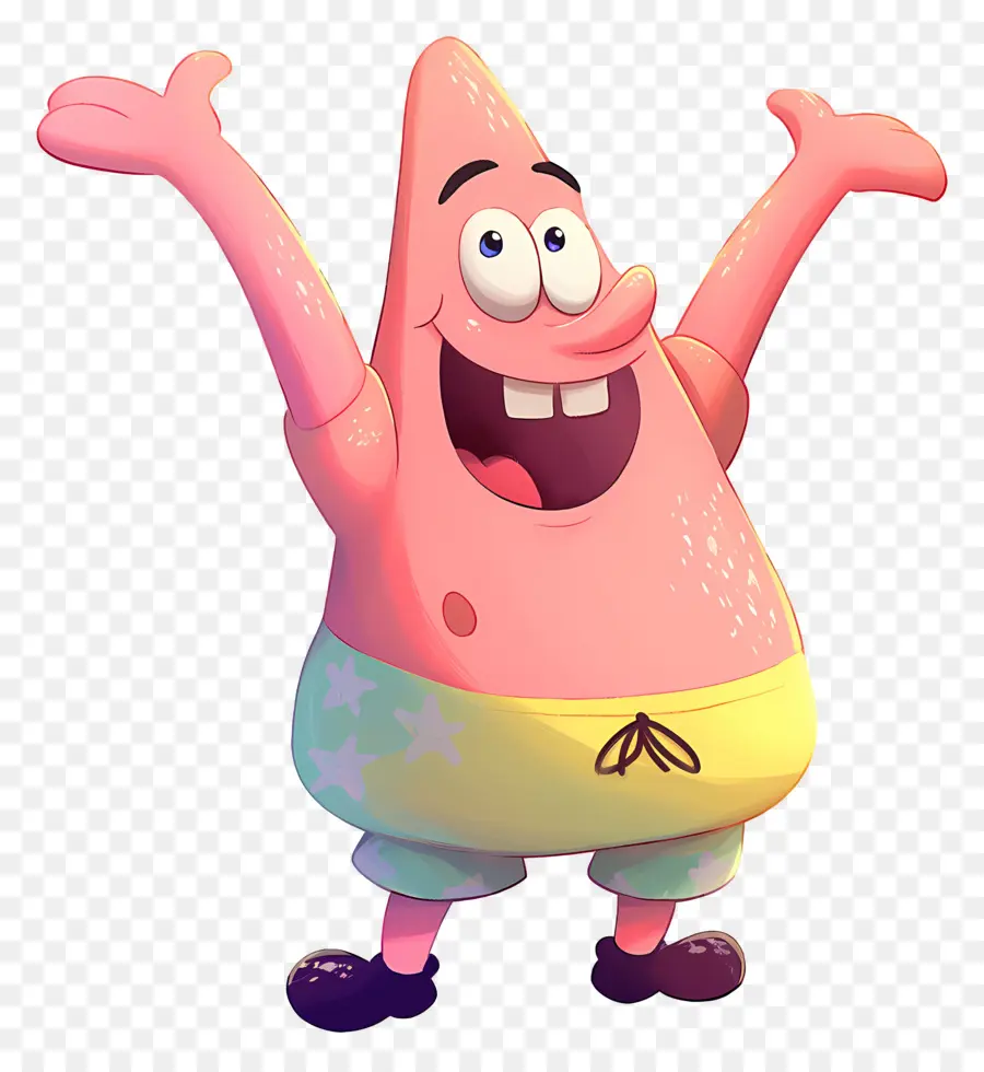 Patrick Étoile，Caractère étoile De Mer Rose PNG