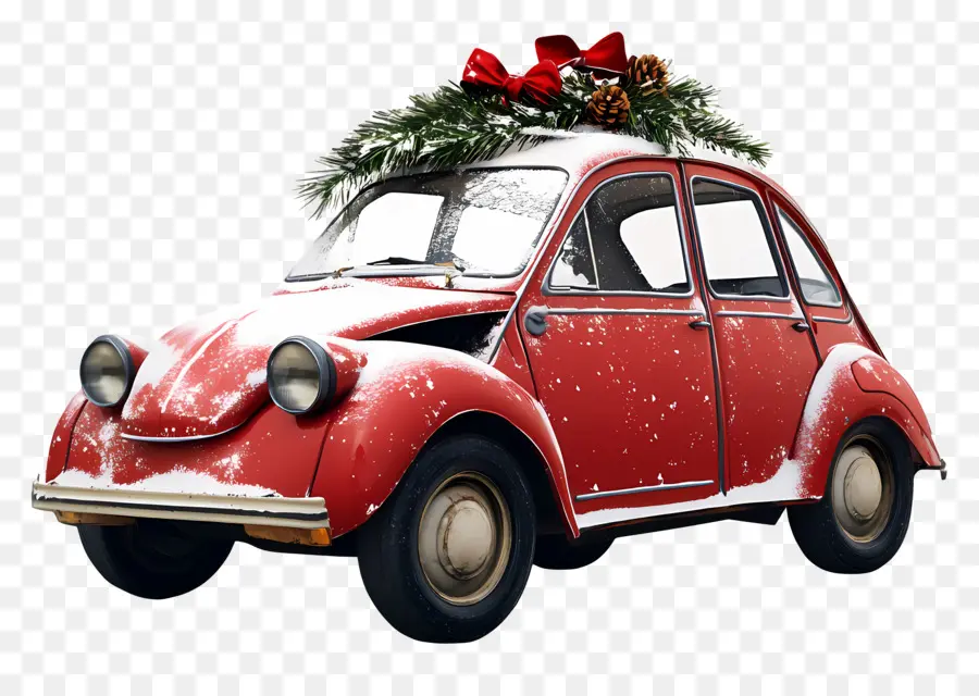 Voiture De Noël，Voiture De Noël Décorée PNG