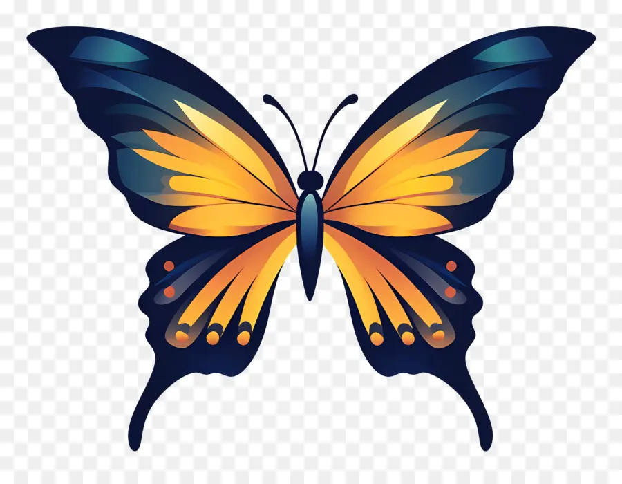 Logo Papillon，Papillon Jaune PNG