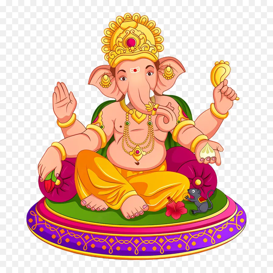 Ganesh Chaturthi，Illustration De Ganesh PNG