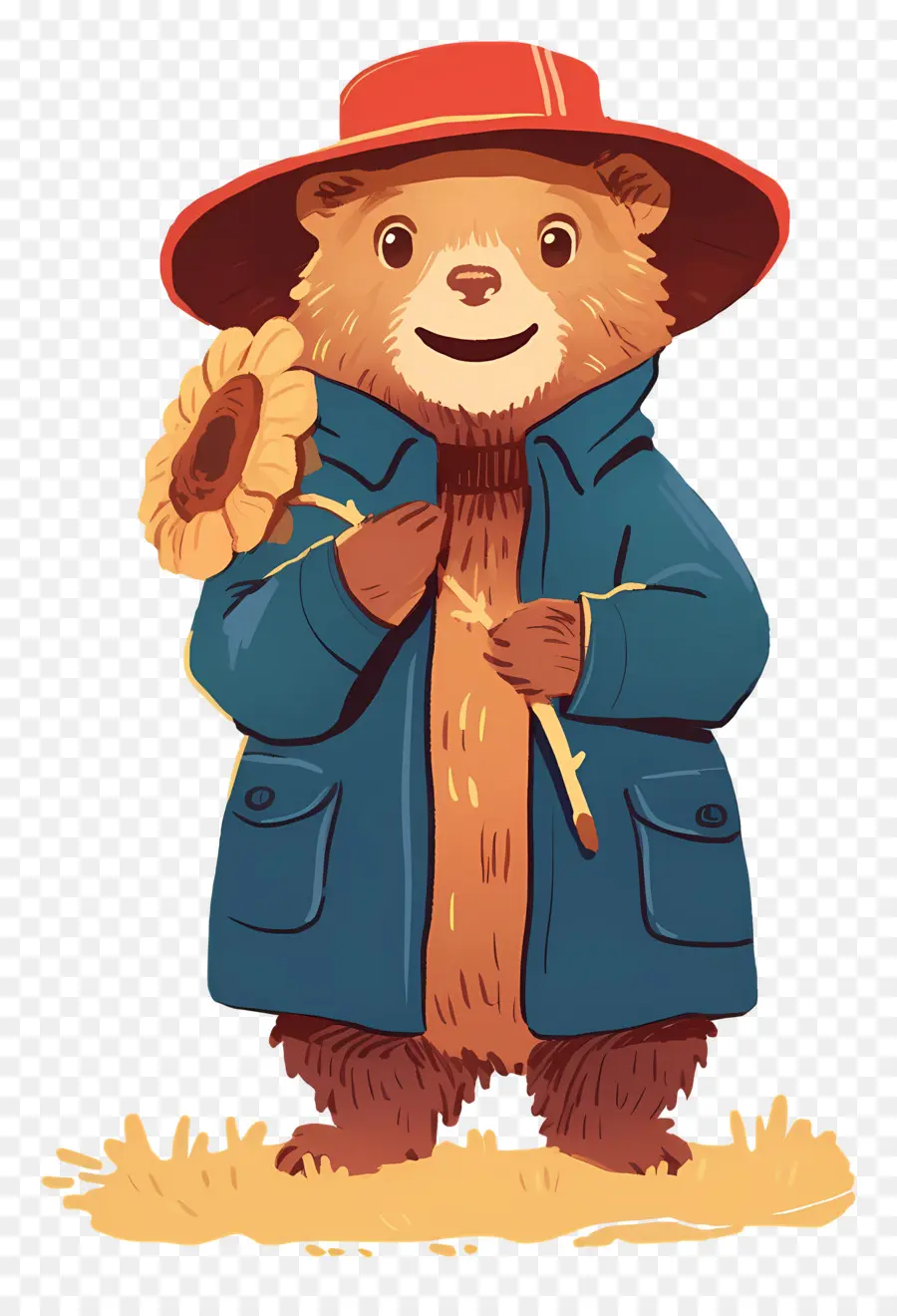 Paddington，Ours Avec Tournesol PNG